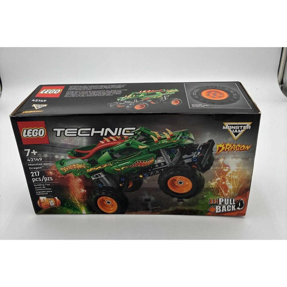 New LEGO TECHNIC Monster Jam Dragon Pull Back 42149 NEW SEALED RETIRED